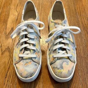 Women’s canvas Keds, EUC, size 8, watercolor design